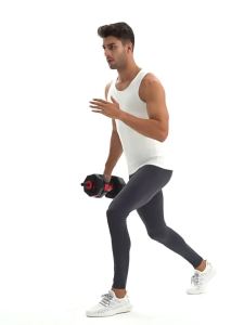 SUCCMING ALO Respiratory Series Mens Yoga Pants Tight-Fitting Barely-There Breathable High-Waist Elastic Training Sports Yoga Pants 31342