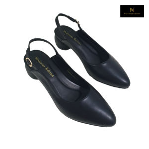 Nicholas Edison Heels Aletta Sepatu Pumps Wanita Slip on Slingback Hak Bulat Terbaru