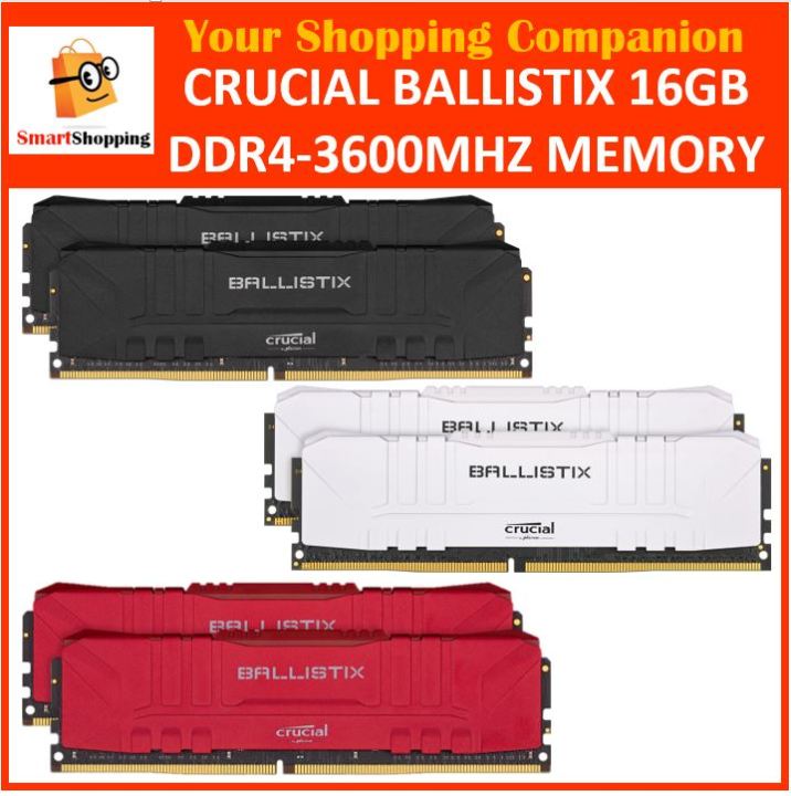 Crucial Ballistix 16GB Kit (2 x 8GB) DDR4-3600 Desktop Gaming Memory ...