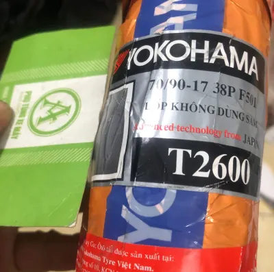 Vỏ Xe YOKOHAMA 70/90-17 không xài ruột