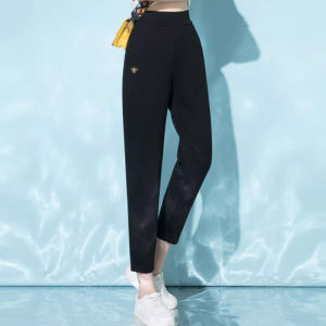 High-waist casual harem pants