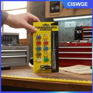 CISWGE Xe khuếch đại cầu chì Kit với các loại cánh cầu chì và clip kết hợp cho hệ thống âm thanh xe hơi bảo vệ quá dòng