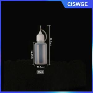 CISWGE 2 5PCS 5ml 10ml 20ml 30ml 50ml 60ml 100ml PE nhựa có thể ép tip Applicator chai bơm lại ống nhỏ giọt với kim tip mũ cho keo