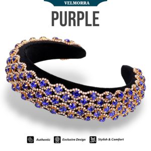 [VELMORRA] Headband Enigma Bando Korea Mewah Kristal Diamond Berkilau Bling Blink