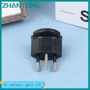 ZHANTONG 1Pc Plug Travel Adapter Europe German TO Swiss Plugs 10A 250V Power Plug EU To Switzerland Electrical Plug Adapter