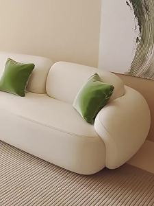 Cream style home small sofa ho beauty salon office sofa chair clothing store rest area small sofa
