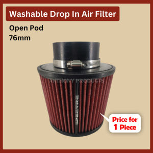 Universal Open Pod SPECTRE Racing Car High Quality Washable Air Filter 76mm