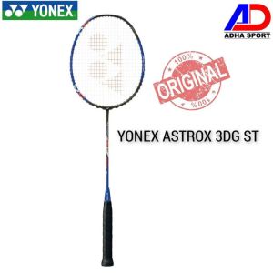 New Yonex Astrox 3DG / 3 DG ST Stiff Black Blue Raket Badminton Bulutangkis
