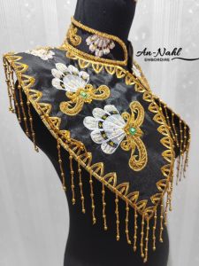 Renda Bordir Hiasan Dada Aksesoris Tari & Karnaval Motif Enggang Kalimantan