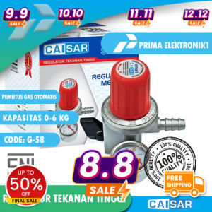 Caisar Gas 181 M Win Gas Regulator Tekanan Tinggi high pressure Meter PE 1