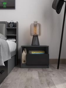 LZ-Nordic multifunctional high storage bed with a simple size of 1.8 meters 1.2 meters master bedroom with a storage capacity of 1.5 meters and a double bed with a storage capacity of 2.2 meters
