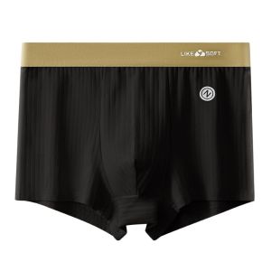 NEXTYOO Soft Mens Boxer Briefs Elastic Waistband Comfort Mid Waist Stretch Trunk Breathable Striped Shorts Underwear