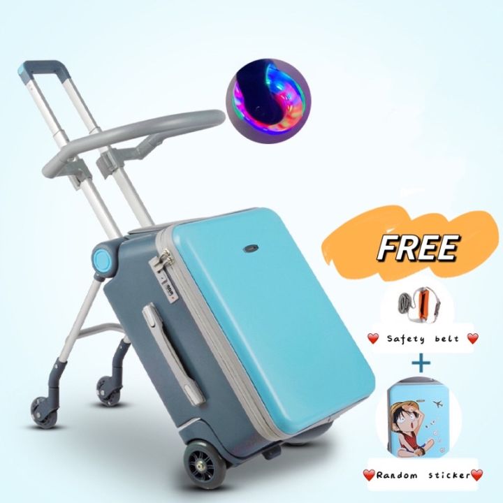 Children Stroller Luggage Lazy person luggage, children can sit, ride