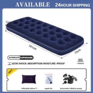 Camping Air Mattress inflation air bed with Air Pump - Durable Portable Water-Resistant