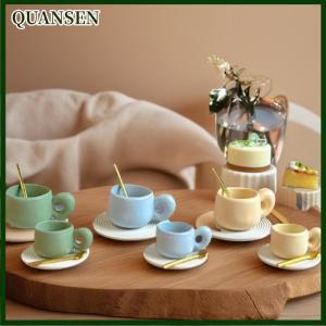QUANSEN 3PCS Simulation Water Cup Toy Dollhouse Miniature Accessories Alloy Coffee Drink Cup Model Doll House DIY Decoration