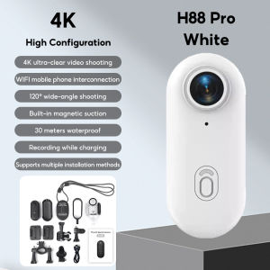 4K/1080P Action Camera Portable Waterproof 120° Wide-angle WIFI Digital Sport Camera HD Recording Outdoor Riding Magnetic Sport Camera 运动相机
