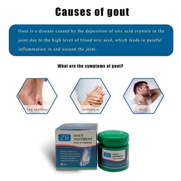 BUY 2 TAKE 3 Gout Cream Treatment Gout Cause Waist Shoulder Leg Joint ...