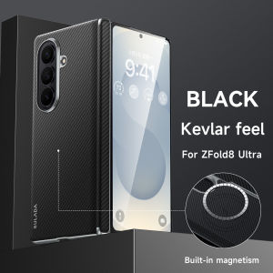 Sulada Aramid Fiber Pattern Leather Magsafe Case For Samsung Galaxy Z Fold 8ultra ZFold7 Flip Hinge Axis Protective Back Cover