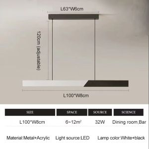 IGDL malist dining table lamp long strip dining table pendant lights modern LED chandelier light magic beans glass ball hanging lamp lighting for dining room bar restaurant kitchen island lamps