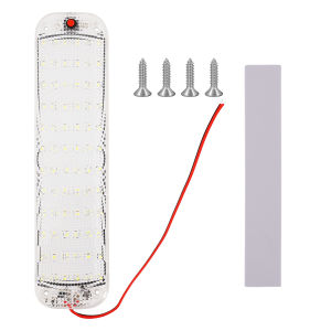 2PCS 72 LED Interior Light Bar Super Bright Car Trunk Lamp 10W On Off Switch for RV Truck Van Trailer Boat Auto Ceiling Reading Light