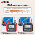 ANENG Máy Đo Megohmmeter Kỹ Thuật Số MH12 Máy Đo Điện Trở Đất Cách Điện Máy Kiểm Tra Cáp Điện Áp Cao Vôn Kế Máy Đo Megger Khác. 