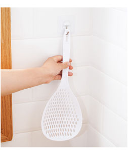 Japanese Style Household Large Leaky Spoon Kitchen Large Noodle Scoop Long Handle Drain Filter Oil Separator