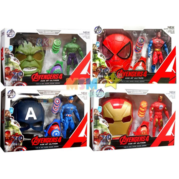 Figur Topeng Tambakan Mainan Anak Laki Avengers Action Figure