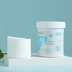 สัตว์เลี้ยงแมวและสุนัขกำจัดคราบน้ำตาผ้าเช็ดทำความสะอาดตาและหูดูแลลูกสุนัขผ้าเช็ดทำความสะอาดเปียก宠物猫咪狗狗去泪痕湿巾