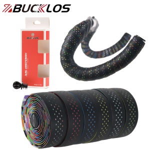 BUCKLOS Bar Tape for Road Bike Handlebar Tape Fixie Bicycle Handlebar Belts Anti Slip Shock-absorbing Soft Bike Warp Cover with End Plug