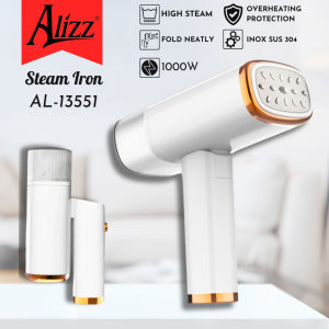 Bàn Ủi Hơi Nước Cầm Tay Gấp Gọn 1000W ALIZZ AL-13551 Bàn Là Hơi Nước Mini Tiện Lợi Cho Gia Đình