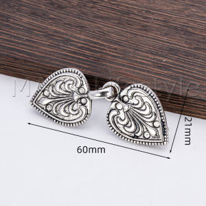 MAYA คลิปติดเสื้อกันหนาว คาร์ดิแกน ดอกไม้แกะสลักแบบย้อนยุค คลิปหนีบผ้าคลุมไหล่ Cardigan pin