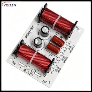 【Vktech】 3 Way Audio Crossover Circuit Speaker Treble Midrange Bass Filter Refit Modules Hollow Core Inductor with High Heat Dissipation 【1-3 days Delivery】