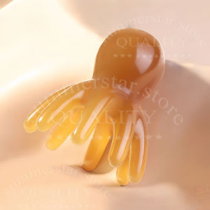 COD Scalp Head Massager Acupoint Hair Treatment Comb Octopus Portable Large Wide-Tooth Scraping Body Massage Tool Massage Comb Head Wide-Tooth Scraping Meridian Massager Stress Relief