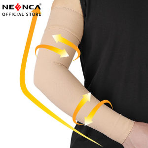 NEENCA Medical Compression Arm Sleeve for Men Women(Single) 20-30 mmhg Full Arm Support with Silicone Band Graduated Compression Arm Brace for Pain Relief Swelling Lipedema Lymphedema Arthritis