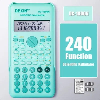 Kalkulator Ilmiah 240 Fungsi 6 warna Kalkulator Scientific Kalkulator Sains