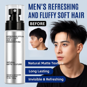 Soft Hair Mud Is Naturally Fluffy and Lightly Shaped. It Has Zero Threshold for Natural Hair Care. It Has a Fresh and Refreshing Fragrance and Is Specially Designed for Men男士清爽定型蓬松软发泥