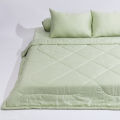 Bộ chăn ga gối lụa 100% Tencel 60s trơn màu - Mướt Bedding, bộ 5 món kèm chăn chần cao cấp. 