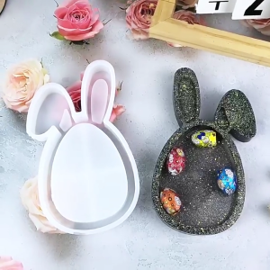 Nhựa crafting khuôn nhựa thỏ tai khuôn khay trang trí khuôn làm khay khuôn hiện nay cho những người đam mê thủ công