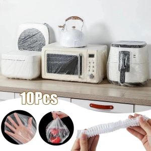 10pcs Disposable Dust Cover Dustproof Leftovers Rice Cover Thickened Dustproof Cover For Kitchen Home Appliances
