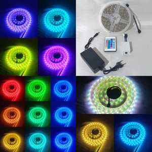 Led Strip RGB (warna warni)+Remot 5 Meter IP44 5050/Mata Besar Waterproof