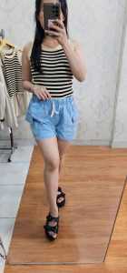 [7 Queen] Hot pants 143 Jeans - celana pendek jeans - hotpants import.