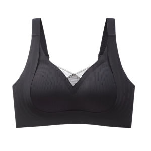 【OFFICIAL】Pilates Anti-sagging Bra Anti-sagging Breast Support And Correction Underwear Seamless Small Breast Push-up Bra Side Breast Support And Fixation Cup Latex Bra Womens Lifting Bra