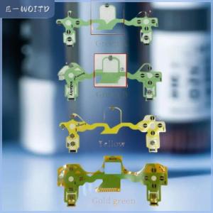 【E-WOITD】 แผงควบคุมเกม1ชิ้นอุปกรณ์ DIY สำหรับเปลี่ยนแผงควบคุม2.0ของ Sony PS4แผงวงจร PCB นำไฟฟ้าสายเฟล็กซ์
