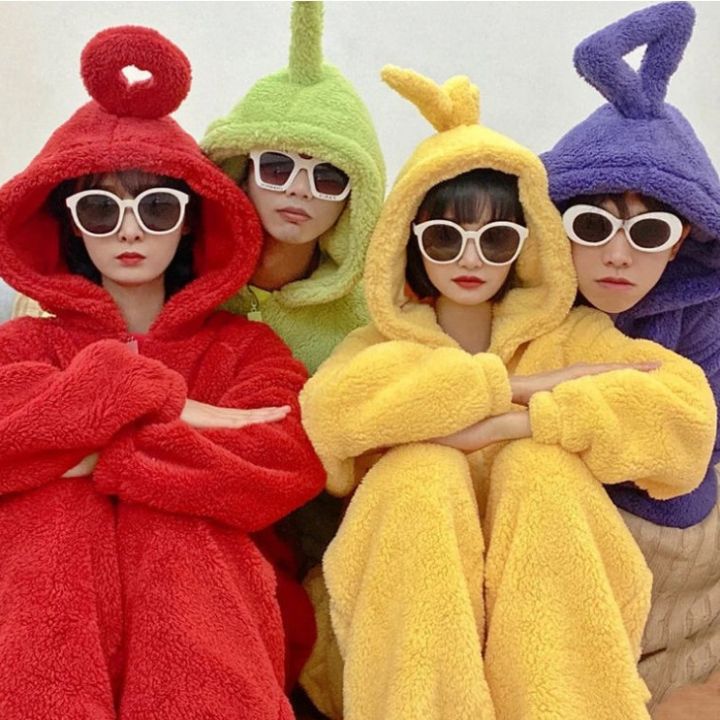 Adult Teletubbies Cosplay Costume Disi Lala Onesies Jumpsuit Cartoon ...