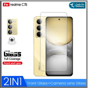Paket 2IN1 Tempered Glass Realme C75 4G C53 4G C12 2020 Free Anti Gores Camera