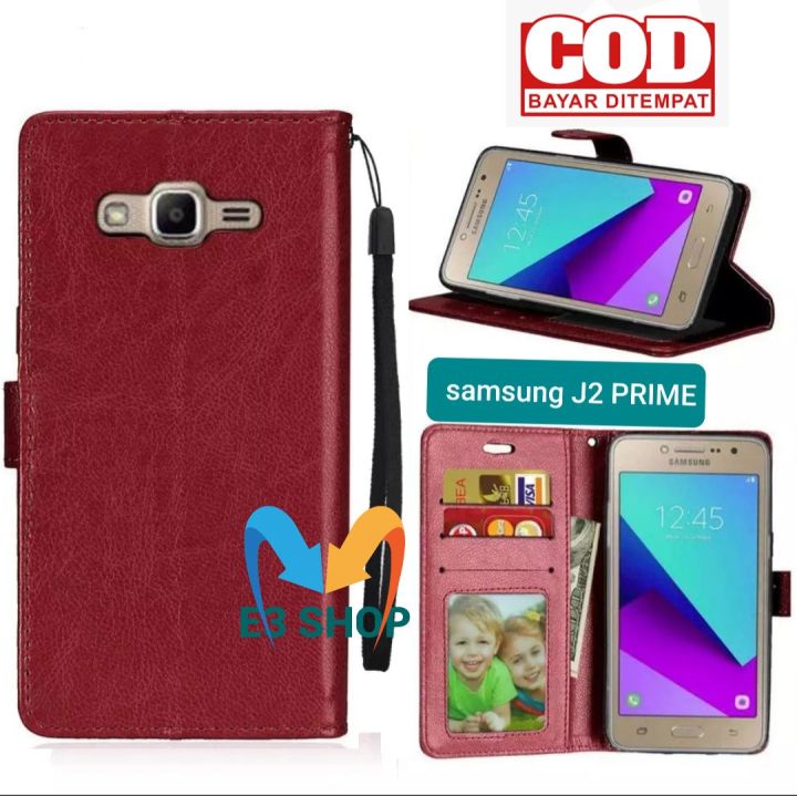 Flip case SAMSUNG J2 PRIME flip dompet casing flip wallet leather