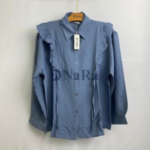 DNaRa - Silvia Blouse Linen Wanita