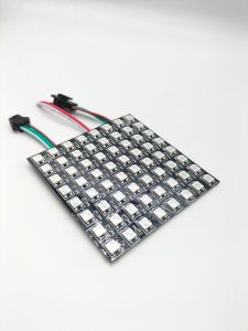 WS2812B Flexible Individually Addressable LED Metrix Panel ขนาด 8X8ไฟ LED ดิจิทัล WS2812B RGB 5050SMD