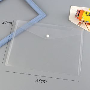 FAMILY`S CHOICE Transparent PP File Storage Bag A4/A5 Business Big Capacity Document Bag Student File Folders A4/A5 shcool office