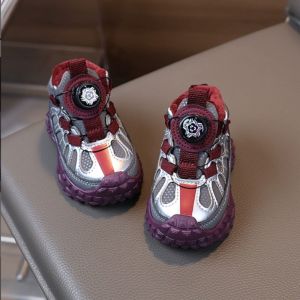 Winter new baby walking shoes warm dad shoes boys sports shoes rotating buckle leather surface girls casual running shoes16-26